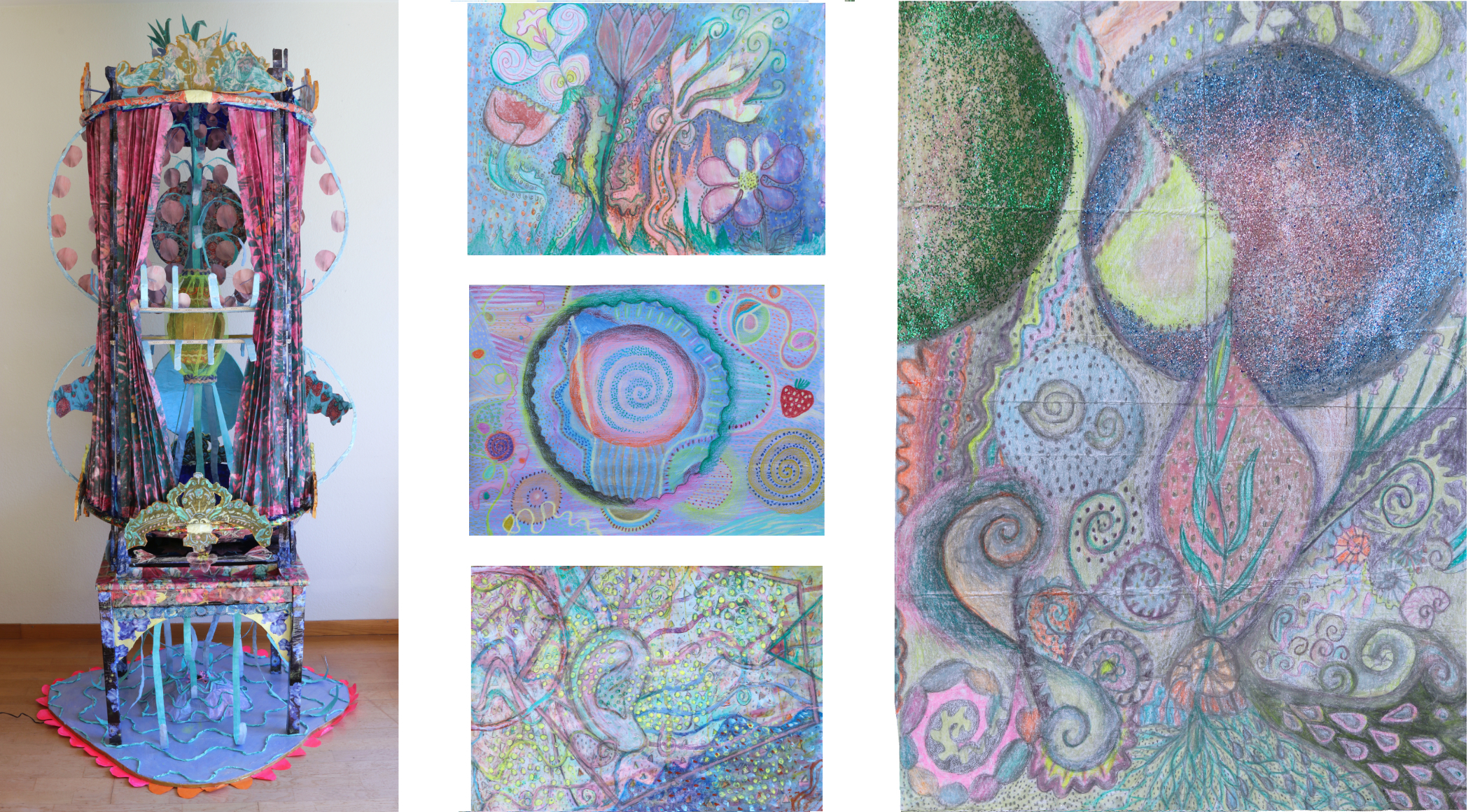 Meine Kunst ist eine Materialisierung eines poetischen Gedankennetzes